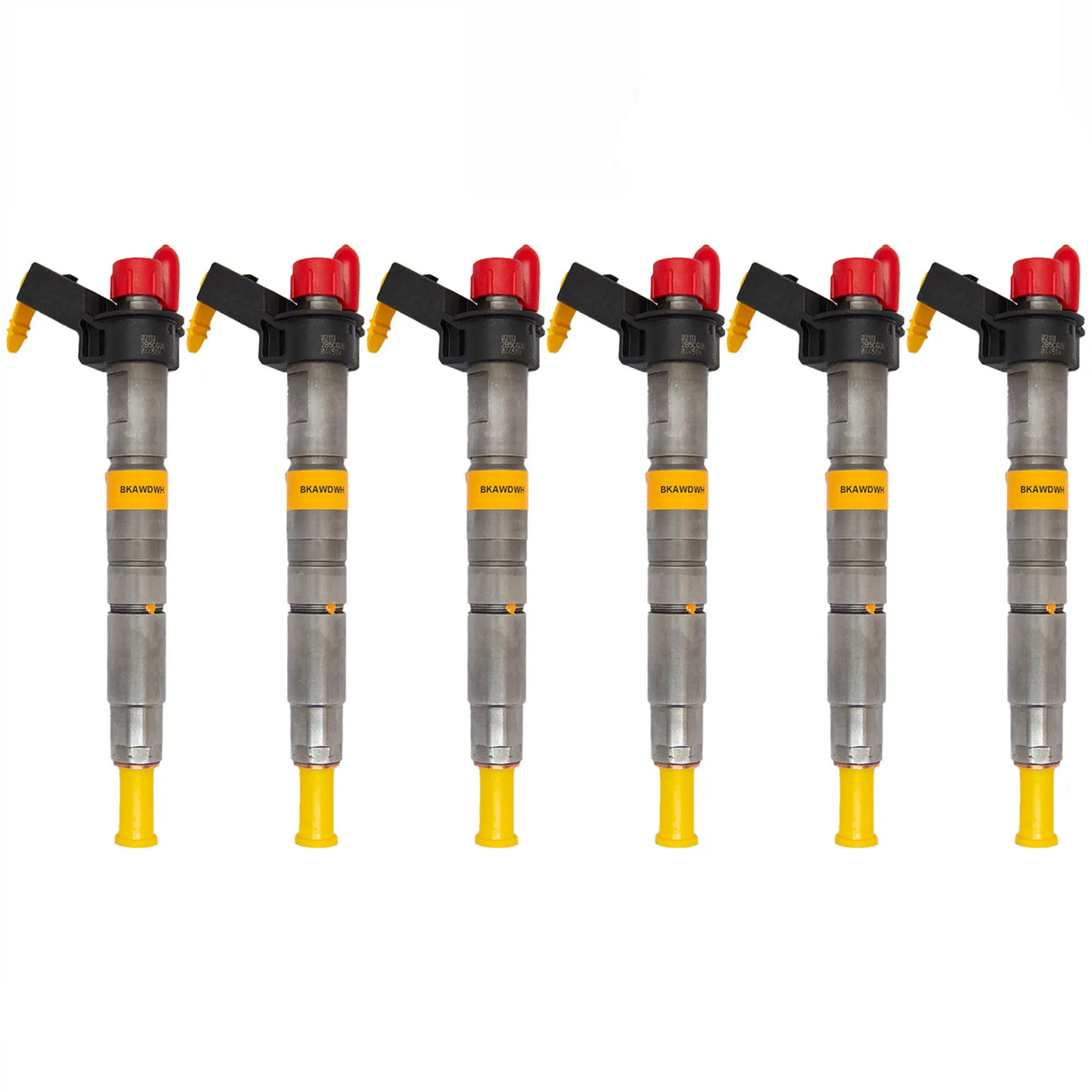 6x BMW Diesel Injectors (0445116024) - Compatible with BMW 525d, 530d, X5, X6, 3.0d and many other models including E60, E90, F10 series. Includes O-rings and BOSCH test report. Fits 2.0D (120KW/163PS, 130KW/177PS) and 3.0D (150KW/204PS, 170KW/231PS, 180KW/245PS) engines.