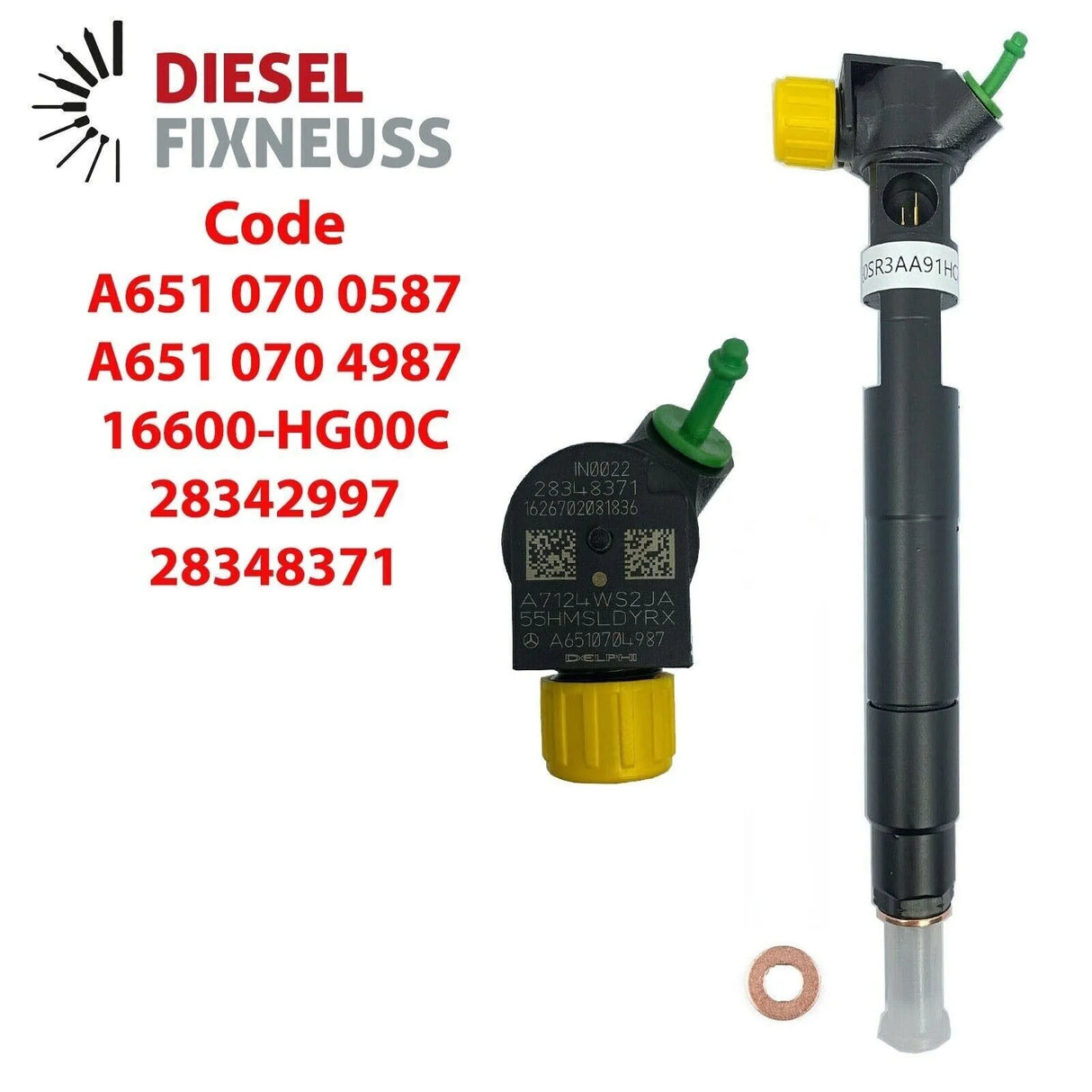 4x Einspritzdüse A6510704987 A6510700587 SPRINTER-C-E Klasse 651