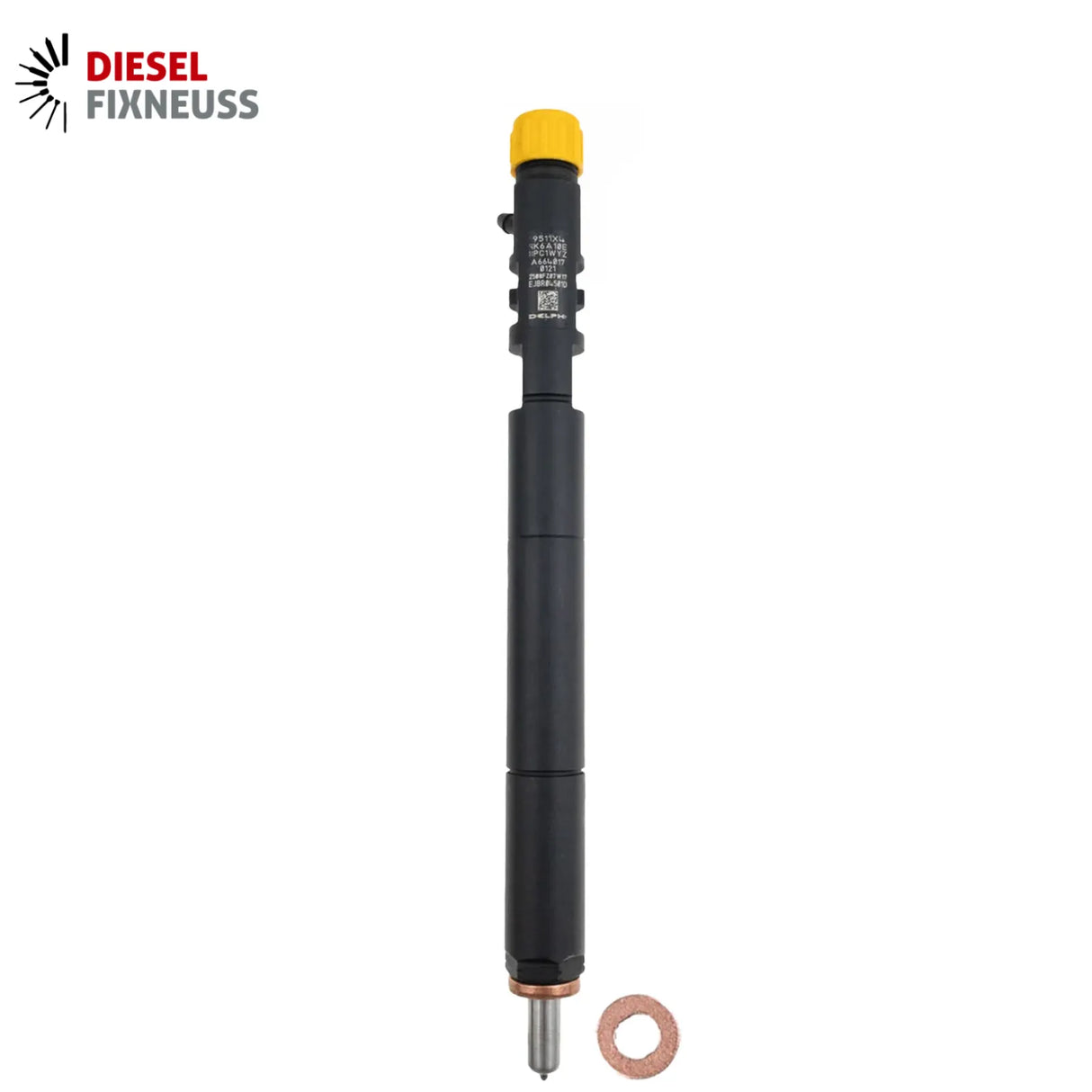 Delphi EJBR04501D fuel injectors for SsangYong 2.0 XDi engines, incl. test report. Compatible with Actyon, Kyron, and Rexton models (2005–2015). OE ref: A6640170121.