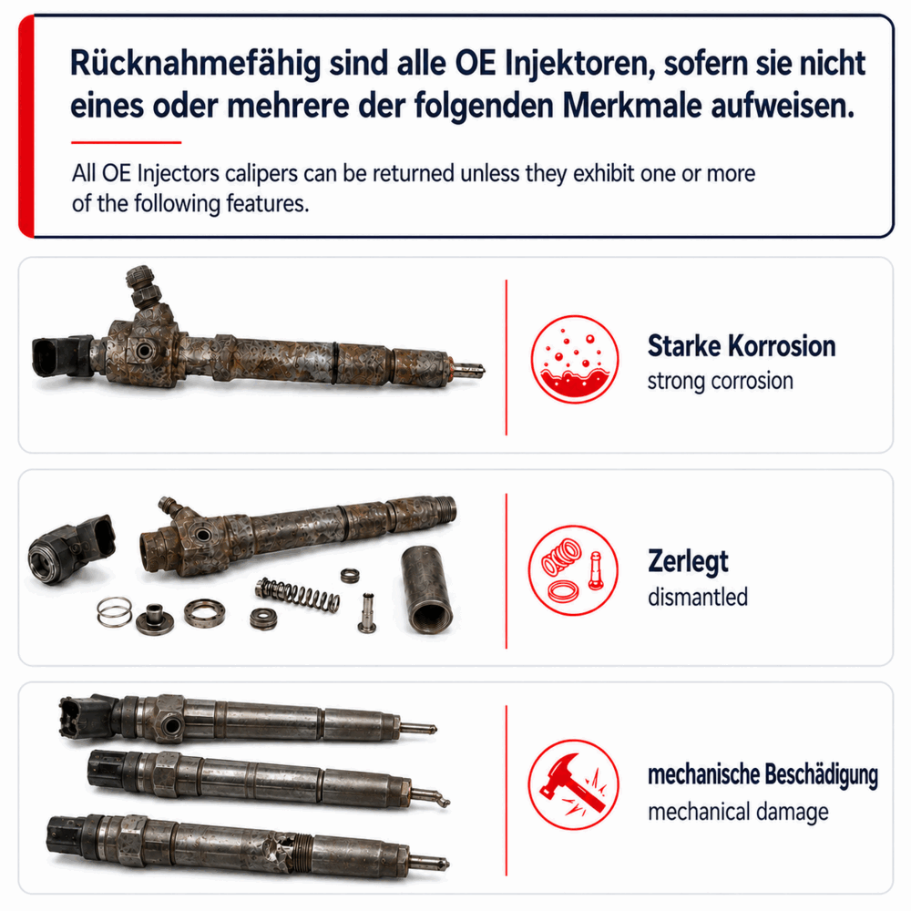 information about refurbished injectors