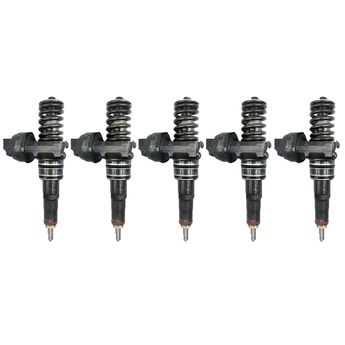 5x BOSCH Pumpe-Düse-Einheit - VW T5 - Tourareg 2.5 TDI - 0414720210 Injektor