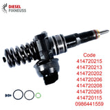 4x Pumpe Düse Einheit Einspritzdüse 0414720215 AUDI SEAT SKODA VW 0414720202