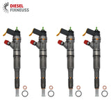 4x EINSPRITZDÜSE 0986435004 0445110012 A6110700587 INJEKTOR MERCEDES-BENZ CDI