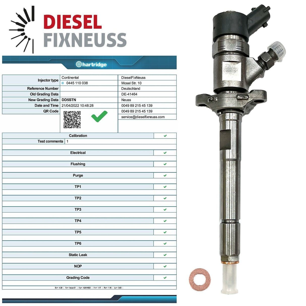 4x Einspritzdüse Injektor Injector Renault Espace 2.2 dCi 0445110038 8200010074