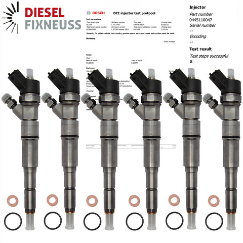 6 (x) Einspritzdüse Injektor BMW E39 530d X530D 730d 0445110047 7785984 BOSCH