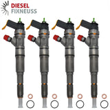 4x BOSCH Injector 0445110172 0445110236 Honda Accord VII Civic CR-V FR-V 140PS
