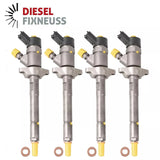 4x Einspritzdüse PEUGEOT CITROEN 1.6 HDI FORD 1.6 TDCI BOSCH 0445110188