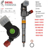 4x Injektor Einspritzdüse Bosch Opel Astra Cascada Insignia Zafira 2.0 CDTI