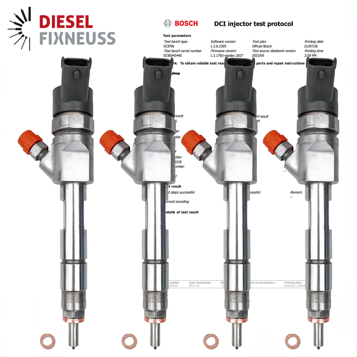 4x INJEKTOR 0445110328 für RENAULT EINSPRITZDÜSE GRAND SCENIC MEGANE 1.9 dCi