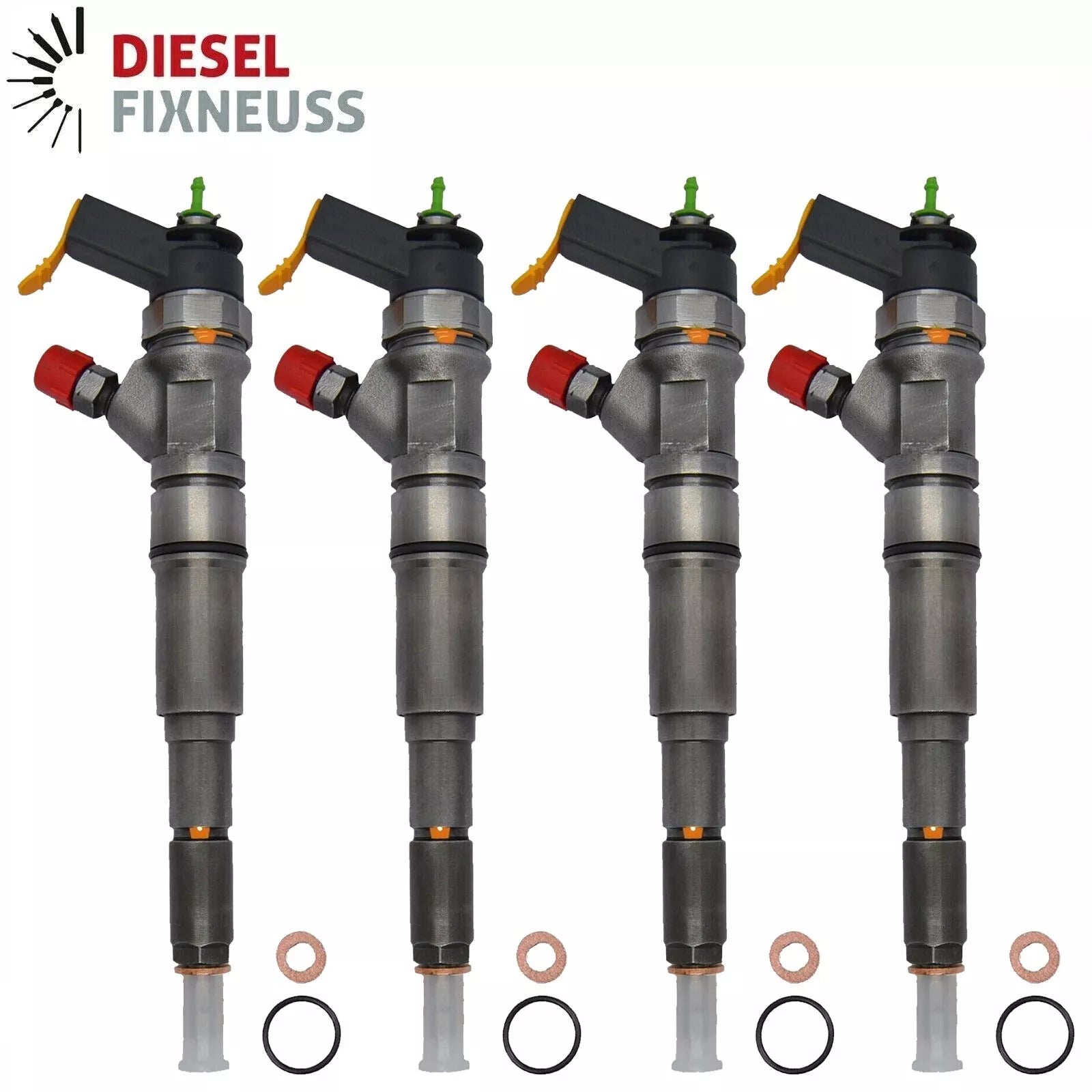 4x Einspritzdüse 0445110473 1,6TDI 04L130277AD VW Audi Passat Golf Skoda