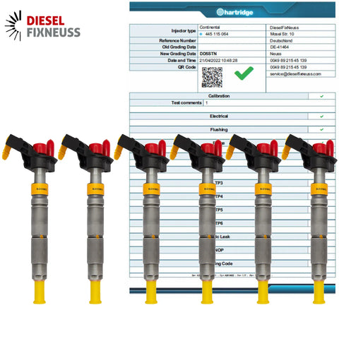 Einspritzdüse 6x Mercedes 0445115027 0445115064 A6420701387 0986435355