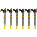 6x BMW Diesel Injectors (0445116024) - Compatible with BMW 525d, 530d, X5, X6, 3.0d and many other models including E60, E90, F10 series. Includes O-rings and BOSCH test report. Fits 2.0D (120KW/163PS, 130KW/177PS) and 3.0D (150KW/204PS, 170KW/231PS, 180KW/245PS) engines.
