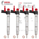 4x 0445116043 Einspritzdüse Jaguar XF I Land Rover Freelander 2 DW12BTED4 L359 2.2