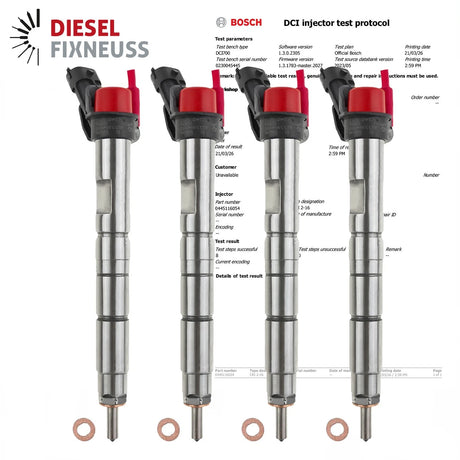 4x TOYOTA 1.4 D-4D EINSPRITZDÜSE 0445116054 23670-0W020 23670-09390