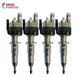 4x Fuel Injector BMW 1/3/5 Series | Part No: 13537589048/13537565138-05 Benzin | Compatible with N45/N43/N53 Engines | Includes Copper Ring, O-Ring, Test Report | 1-Year Unlimited Mileage Warranty