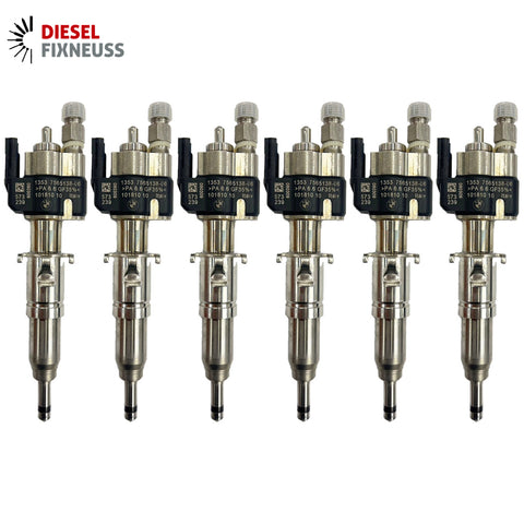 6x FUEL INJECTOR 13537589048 for BMW 1 3 5 6 Petrol N43 N53 ENGINES 13537565138-06