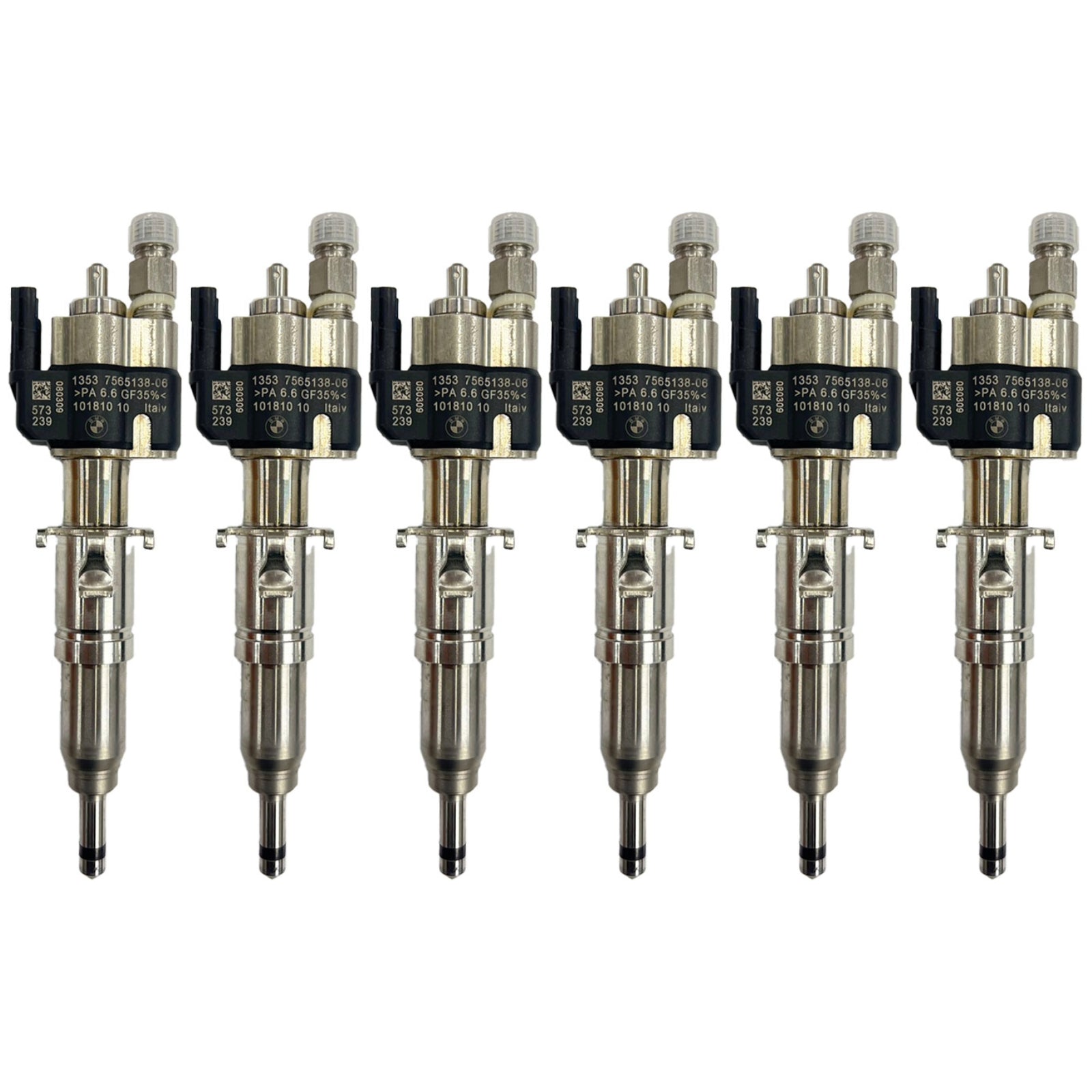 6x FUEL INJECTOR 13537589048 for BMW 1 3 5 6 Petrol N43 N53 ENGINES 13537565138-06