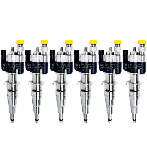 BMW Fuel Injector - VDO/Siemens 13537585261-06 / 13537589048. High-quality fuel injectors for BMW gasoline engines. Compatible with N43, N53, and N52 engine series. Includes copper sealing rings and test report.