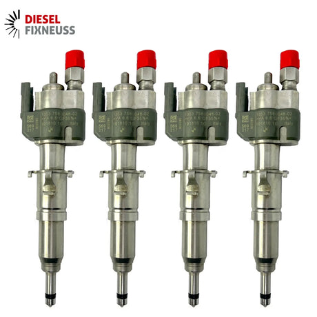 4x Fuel Injector BMW 1/3/5 Series | Part No: 13537589048-02/13537565138 Benzin | Compatible with N45/N43/N53 Engines | Includes Copper Ring, O-Ring, Test Report