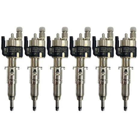 6x Fuel Injector BMW 1/3/5 Series | Part No: 13537589048-06/13537565138 Benzin | Compatible with N45/N43/N53 Engines | Includes Copper Ring, O-Ring, Test Report | 1-Year Unlimited Mileage Warranty