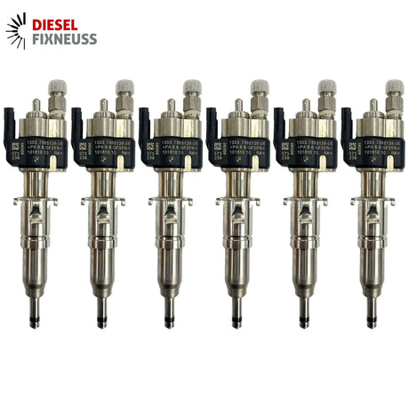 6x Fuel Injector BMW 1/3/5 Series | Part No: 13537589048-06/13537565138 Benzin | Compatible with N45/N43/N53 Engines | Includes Copper Ring, O-Ring, Test Report | 1-Year Unlimited Mileage Warranty