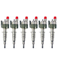 6x Fuel Injector BMW 1/3/5 Series | Part No: 13537589048-08/13537565138 Benzin | Compatible with N45/N43/N53 Engines | Includes Copper Ring, O-Ring, Test Report | 1-Year Unlimited Mileage Warranty
