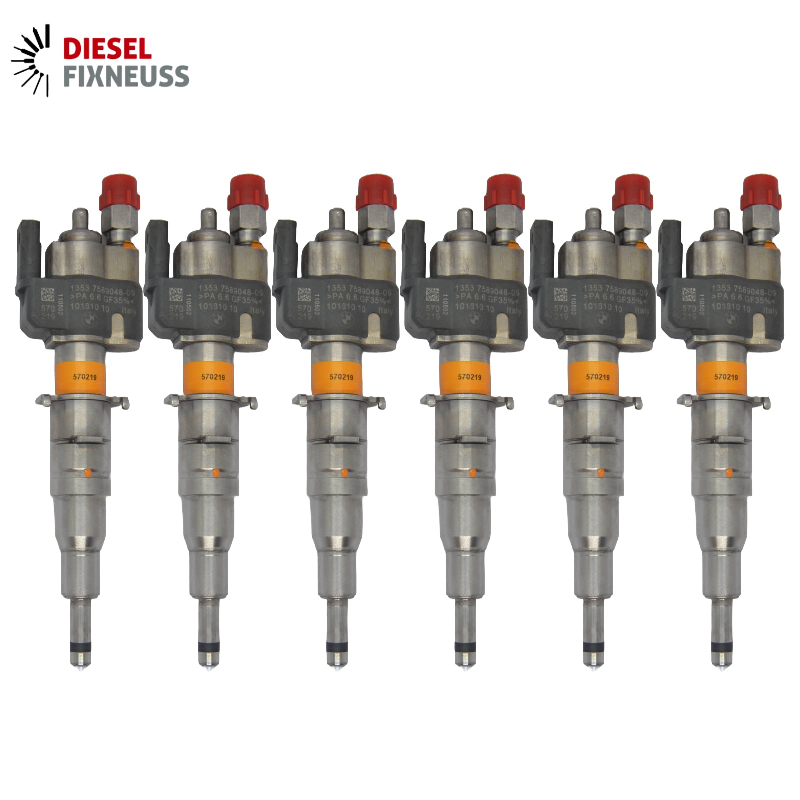 6x Injektor 13537589048-09 13537565137 E87 116I 1.6 90KW N43 VDO