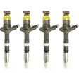 4x DENSO brand 23670-0G010 DCRI107580 injector for TOYOTA Avensis and Corolla models. Suitable for Toyota vehicles with 1995cc 2.0 D-4D engine with 66kW/90PS, 81kW/110PS or 85kW/116PS power options. Compatible with Avensis (T25), Avensis Estate, Avensis Saloon, Avensis Verso, Corolla (E12), Corolla Estate, Corolla Saloon and Corolla Verso models with 1CD-FTV engine code.
