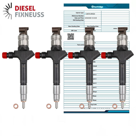 4x Einspritzdüse TOYOTA COROLLA Verso 2.2 D-4D 23670-0R020
