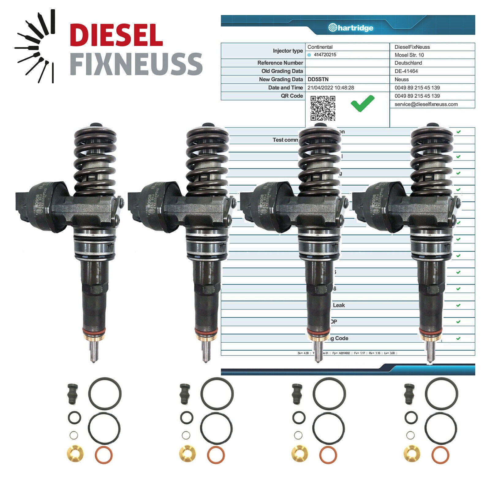 4X VW 1.4 1.9 TDi BNM BLS PUMPEDÜSE ELEMENT 038130073AG ­038130079GX