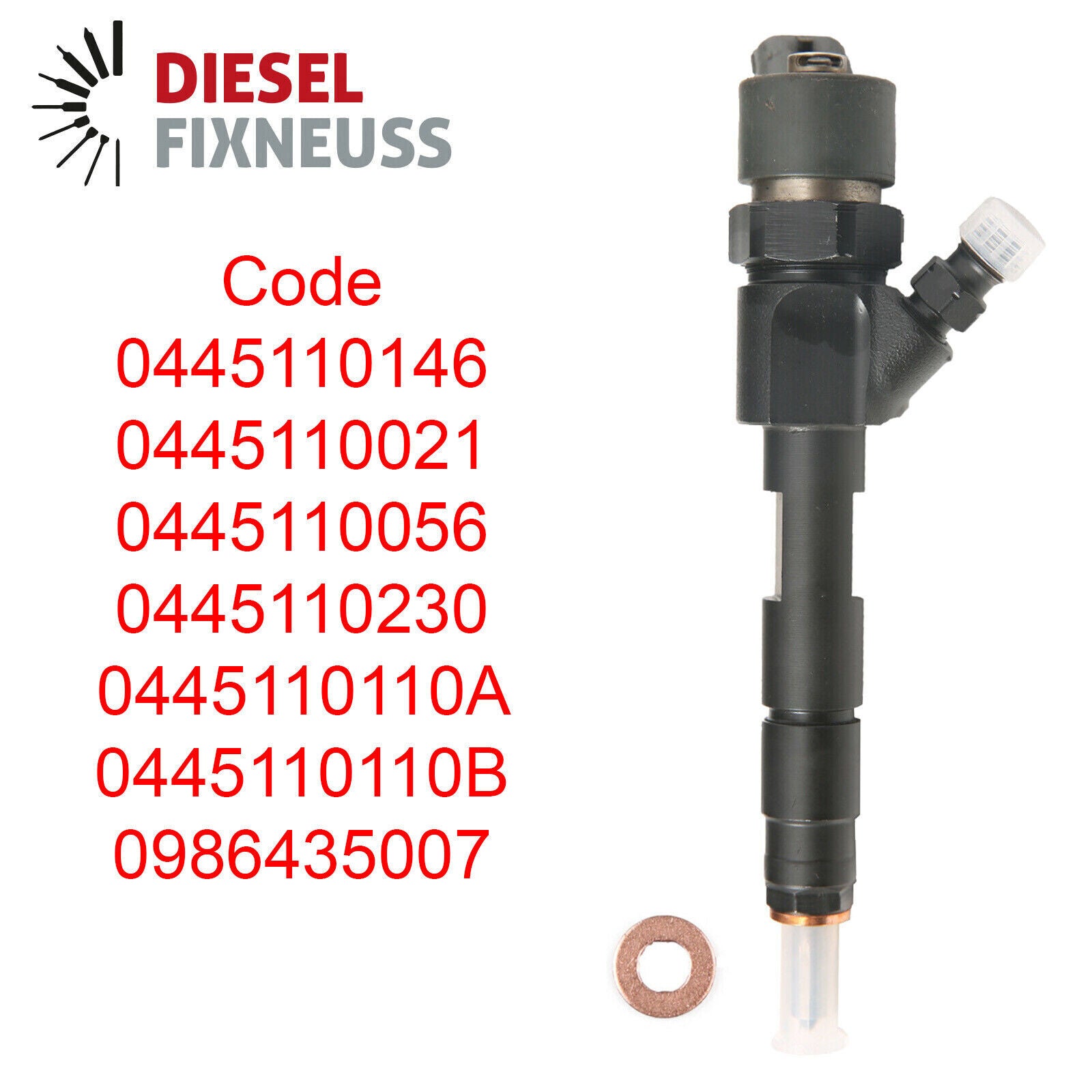 RENAULT Diesel Injector TRAFIC VAUXHALL VIVARO 1.9 DCI 0445110021 0445110146