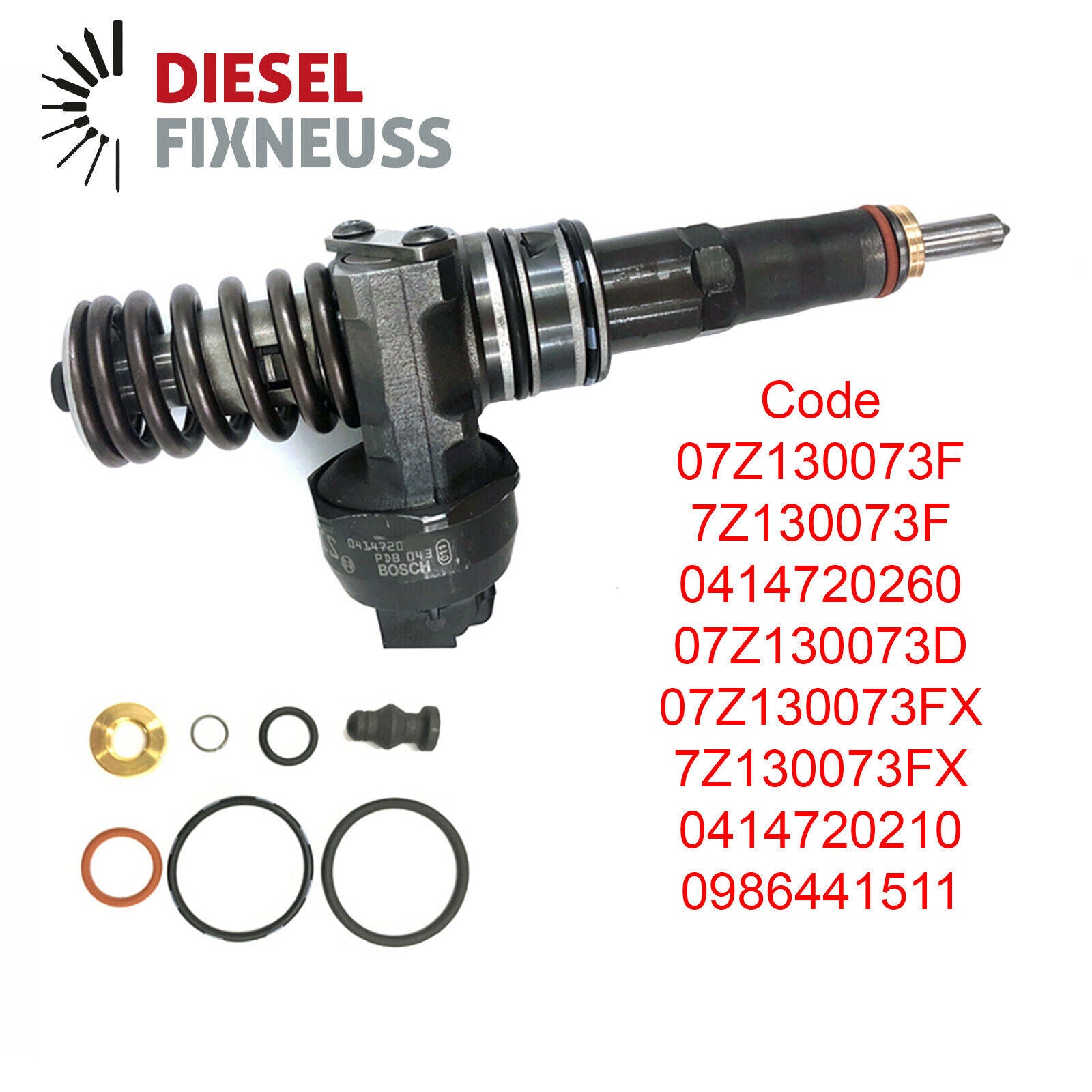 BOSCH Pumpe-Düse-Einheit - VW T5 - Tourareg 2.5 TDI - 0414720210 Injektor