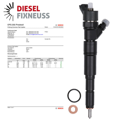 4xEINSPRITZDÜSE LandRover Freelander 2,0 Td4 82/80kw 0445110049 7785983 injector