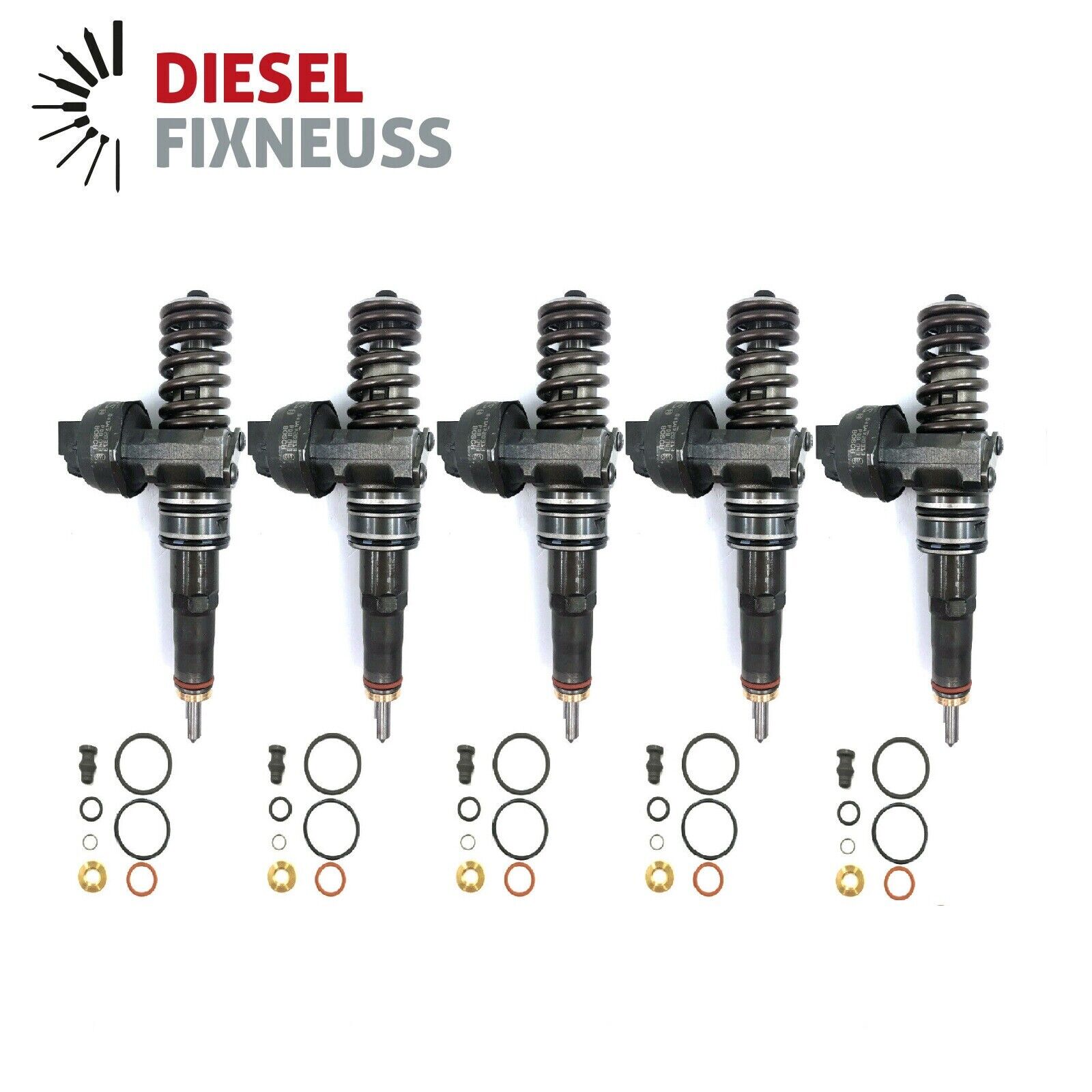 5xBosch Injektor Pumpedüse Element Einspritzdüse 0414720310 VW T5 2.5TDIÜberholt