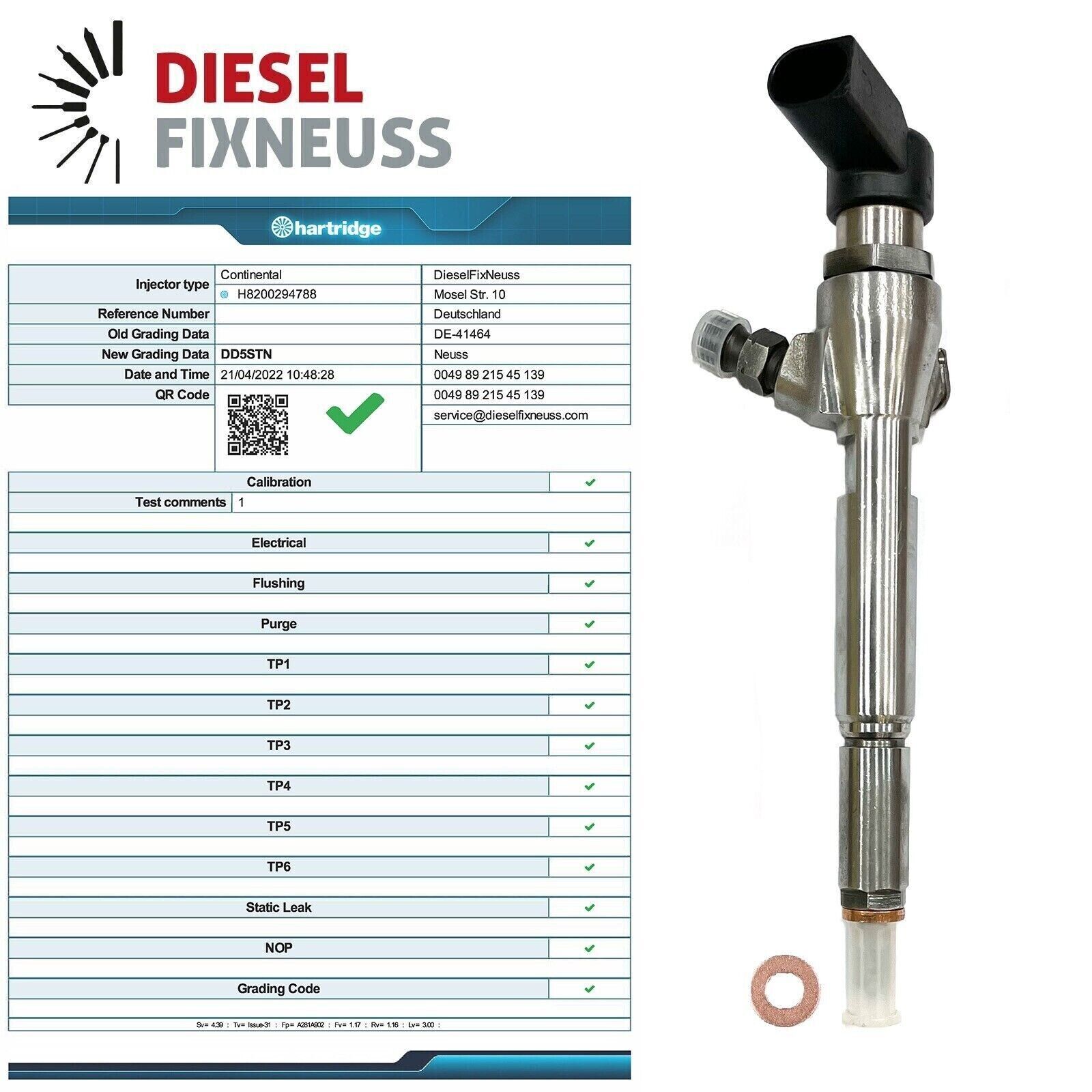 Renault Nissan Mercedes Injector | 1.5 dCi | H8201100113 166006212R