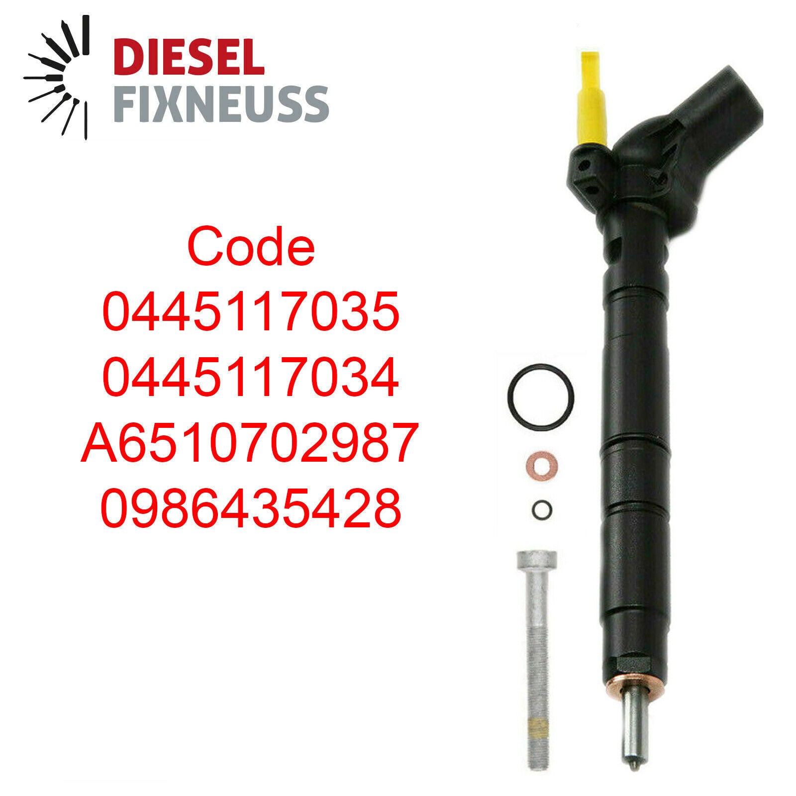 Einspritzdüse Bosch Injektor Mercedes-Benz A6510702987 0445117035 0445117034 