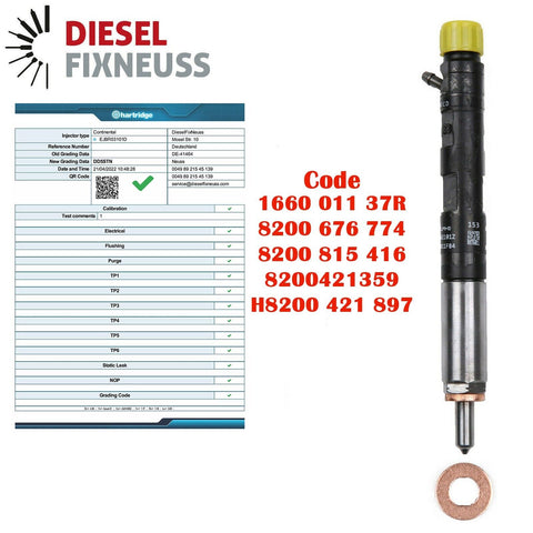 4x Einspritzdüse RENAULT CLIO KANGOO 1.5 DCI FUEL INJECTOR 28232251 EJBR03101D