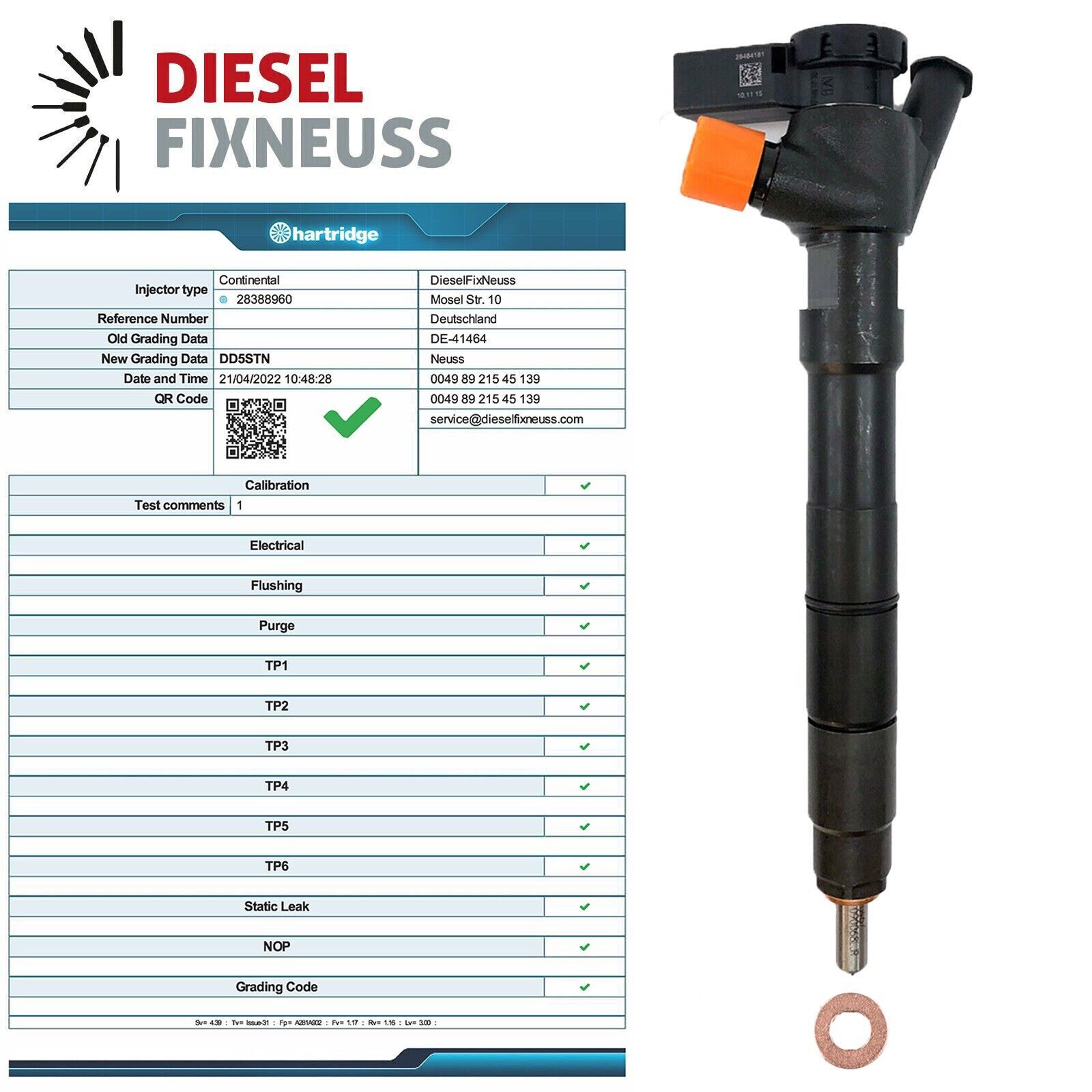 Citroen Ford Peugeot Injector | 1.4 HDi | Delphi 9674984080 28388960