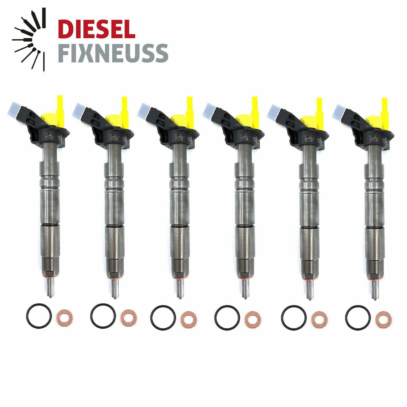 6x EINSPRITZDÜSE INJEKTOR 059130277CC 0445116040 Audi A4 A6 A5 A8 Q5 3.0 TDI 