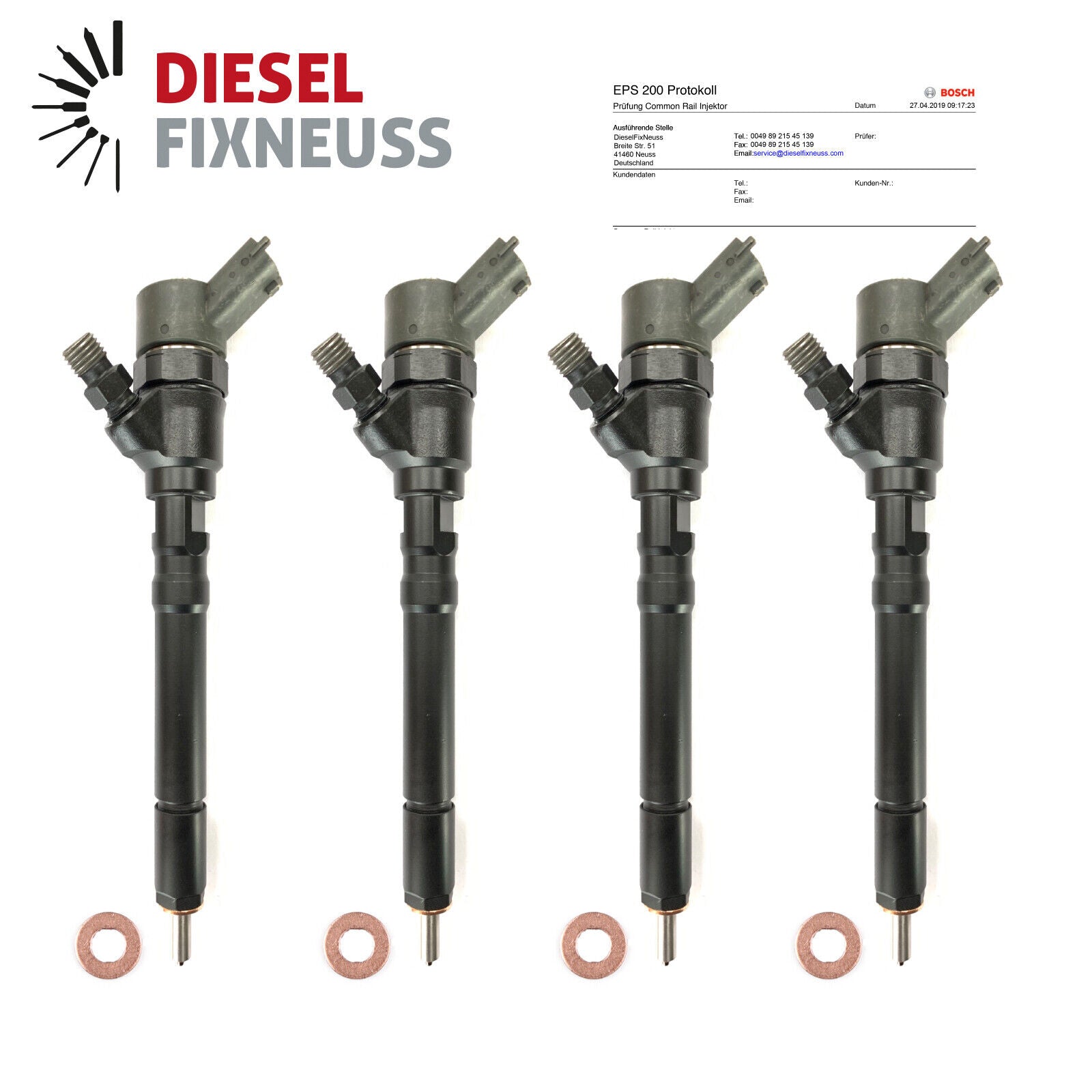 4x Einspritzdüse Bosch 0445110064 33800 27000 Hyundai Kia 1.5 CRDi 2.0 CRDi