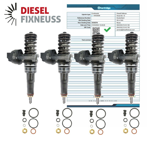 4xBosch Injektor PumpeDüse Einheit PDE 0414720039 038130073AL VAG 1,9TDi ASZ ARL