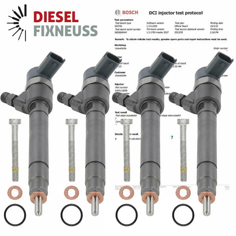 4xEINSPRITZDÜSE INJEKTOR A6110701387/0445110100 MERCEDES-BENZ C-KLASSE E-KLASSE 