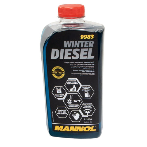 Winter Diesel Kraftstoff Additiv Heizöl 1 Liter MANNOL 9983 Fließ Fit Zusatz