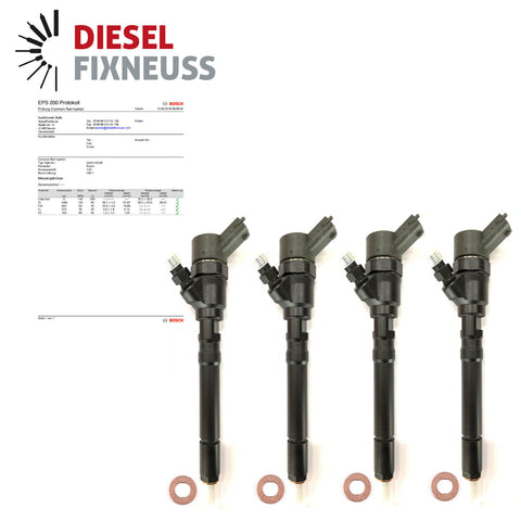 4xBosch Einspritzdüse 0445110064 Injektor Kia Carens II Hyundai 2.0 0986435147