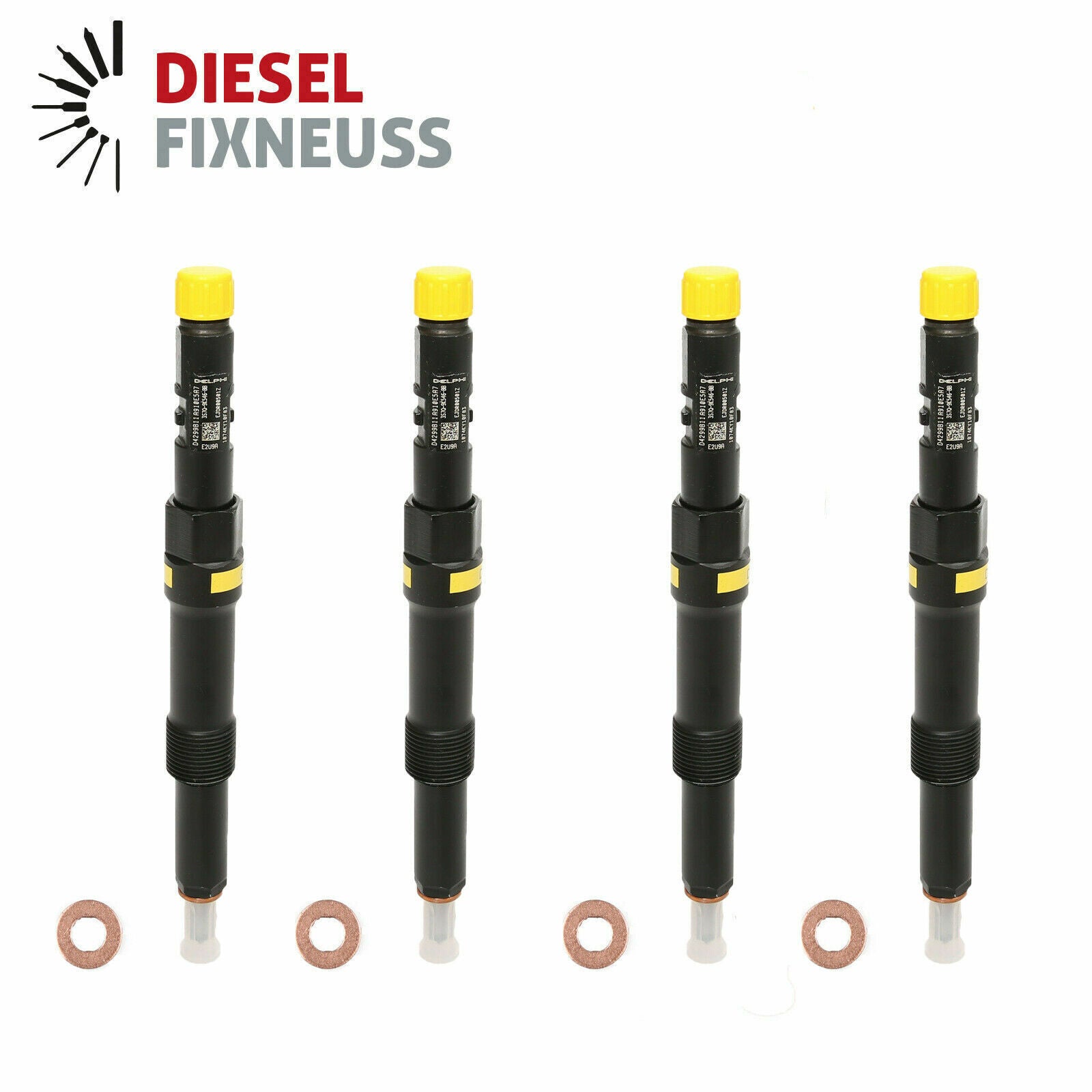 4x Einspritzdüse Delphi Diesel Injector EJDR00501Z 3S7Q9K546BB R00501Z