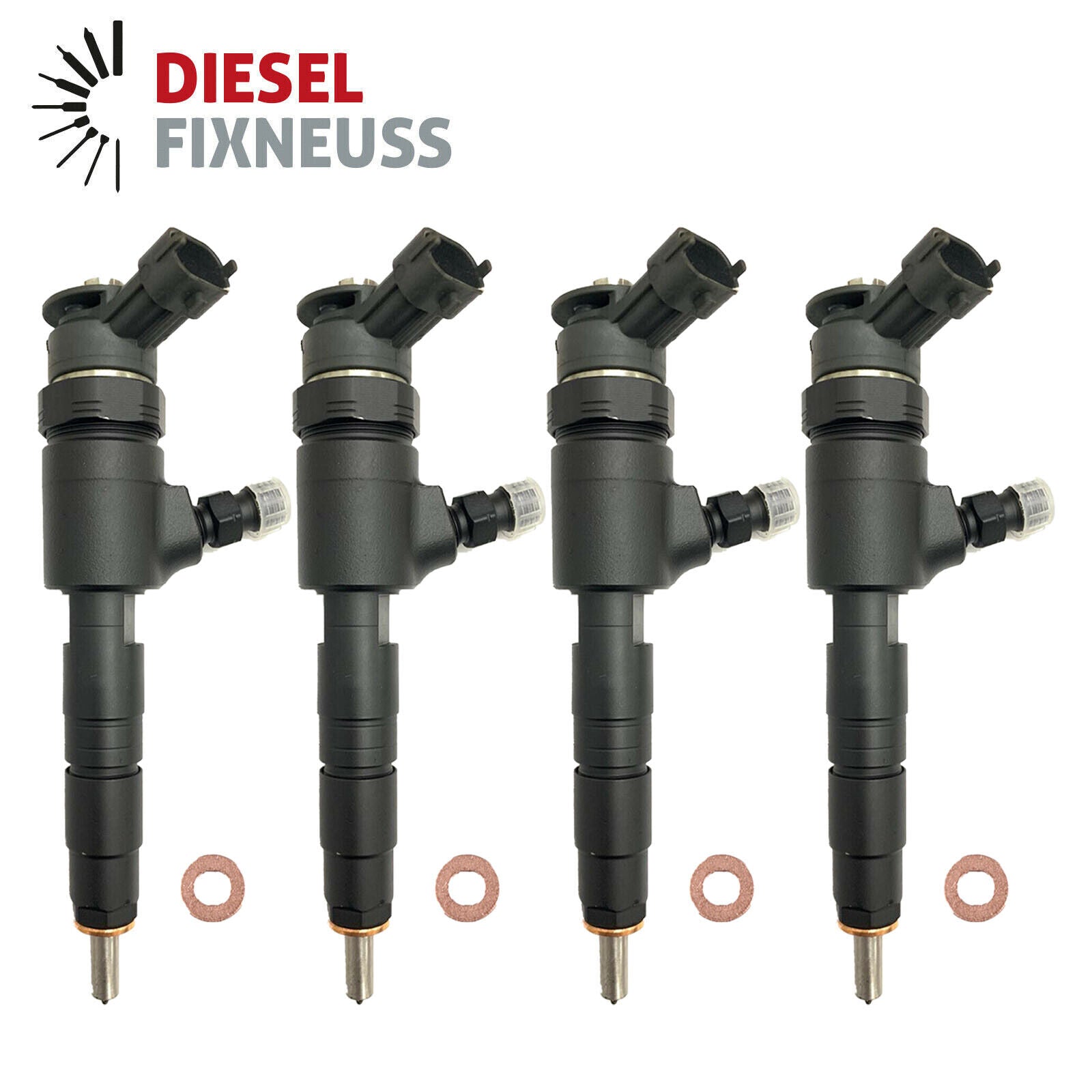 4x Einspritzdüse BOSCH Injektor Citroen C2 C3 Peugeot 206 307 0445110135 1.4 HDI