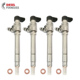 4x Siemens/Vdo Injectors (7H2Q-9K546-CB) with Test Report for Land Rover Discovery III, IV, and Range Rover Sport (2004-2018). Compatible with 2.7 TDV6 Diesel Euro 4 engines, 2720cc, 140 KW, 190 HP. Part numbers: LR008837, LR006496, A2C59513553, X11-800-002-002Z.