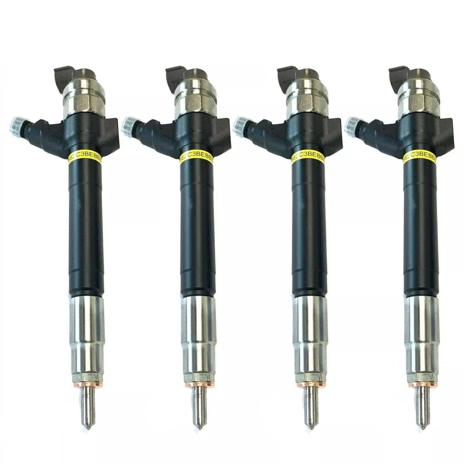 4x DENSO Injectors 9C1Q-9K546-BA for Ford Transit 2.4 TDCi (2006-2014) with test report. Compatible with all engines 74-103 KW.
