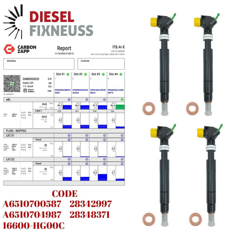 4x Einspritzdüse  A6510700587 A6510704987 EMBR00002D Delphi C-E-Sprinter