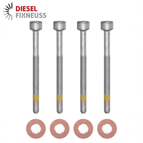4x Zylinderschraube und 15×7.15×2.0 mm Dichtringe Einspritzdüse für Mercedes